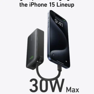 Anker Nano Power Bank (30W, Built-In USB-C Cable)