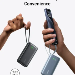 Anker Nano Power Bank (30W, Built-In USB-C Cable)
